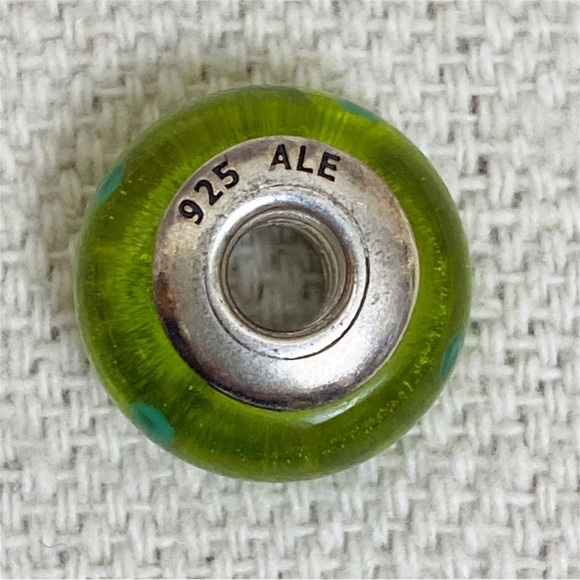 Pandora Lime Green Murano Glass Charm - Picture 4 of 4